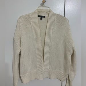 Banana Republic Organic Cotton Cardigan in Cream